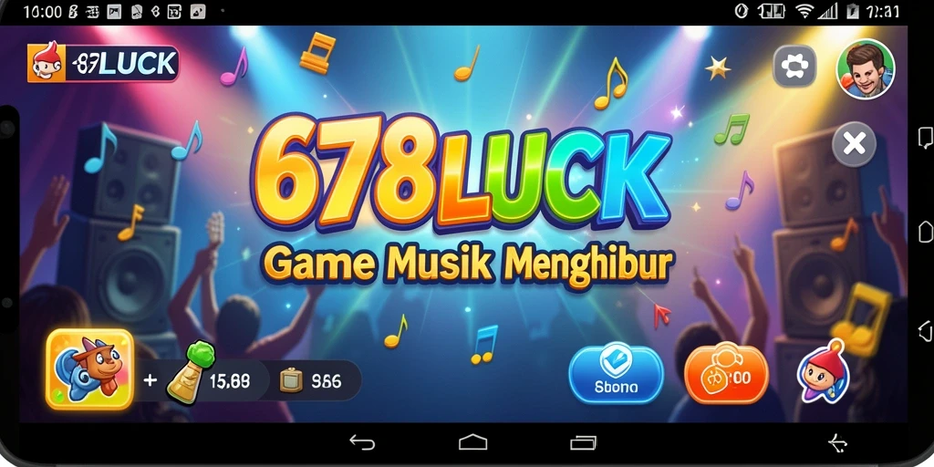Screenshot gameplay 678LUCK yang menampilkan pemain beraksi dengan musik.