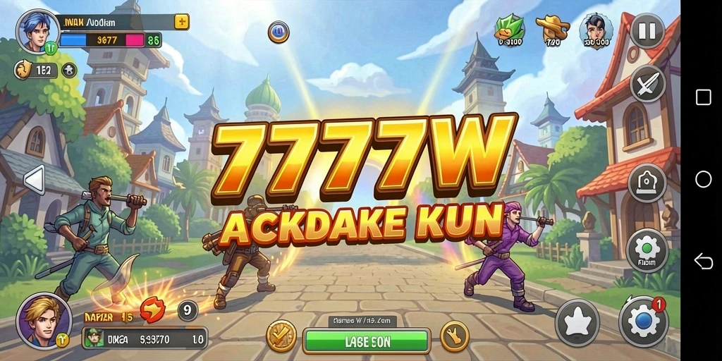 Tampilan menarik dari gameplay seru 7777W.