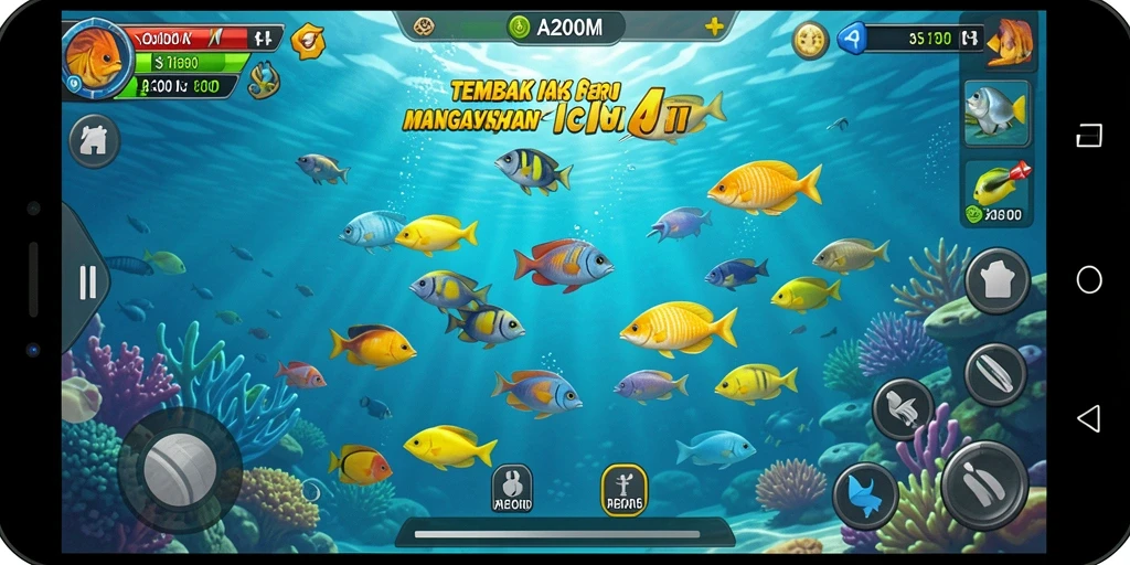 Tampilan gameplay yang seru dan menegangkan dalam A200M.