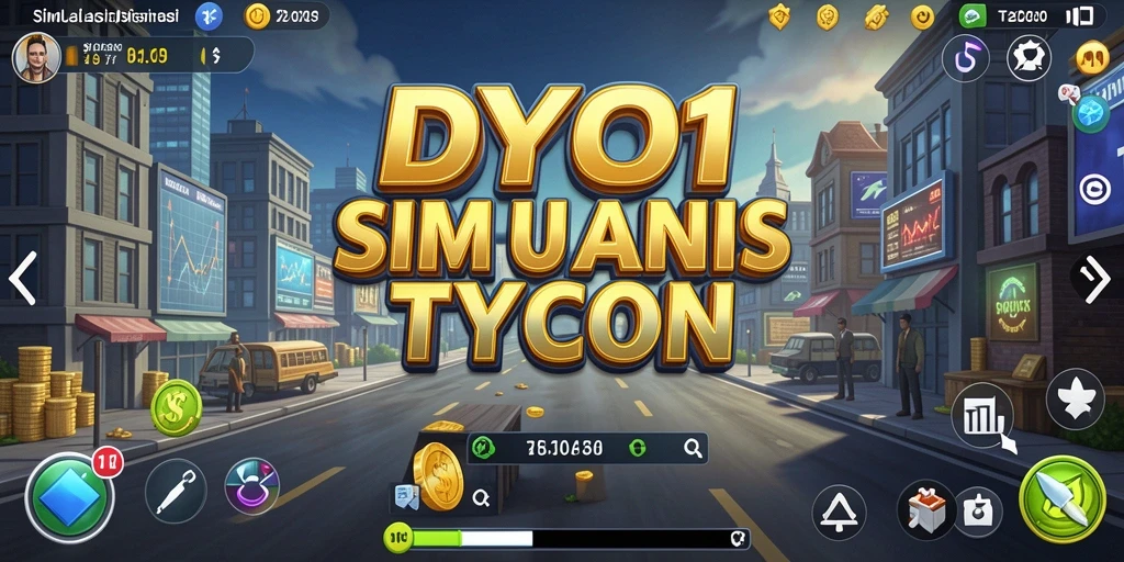 Tampilan gameplay <strong>DYO1</strong> yang menawan dan penuh strategi bisnis.