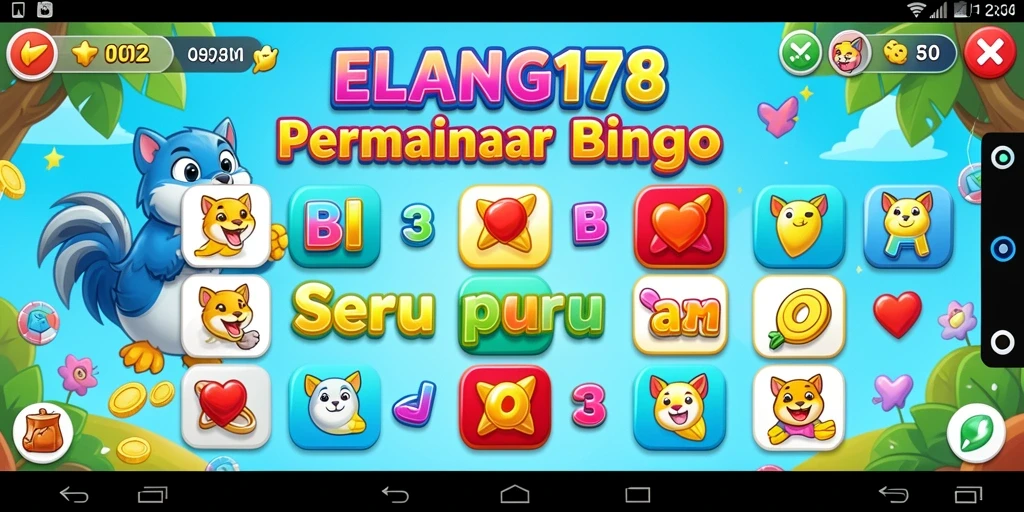 Tampilan menarik dari gameplay Bingo di ELANG178.