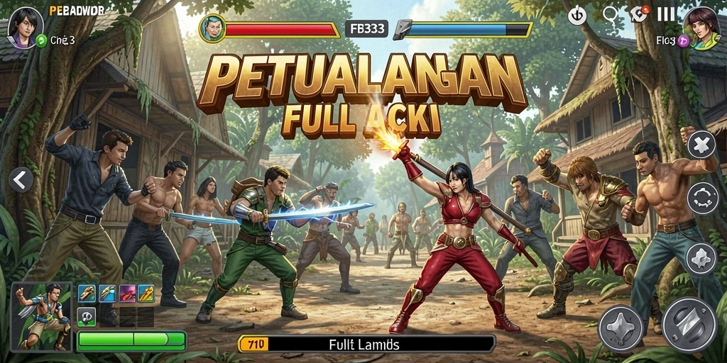 Gameplay FB333 menampilkan aksi seru dalam game arcade.