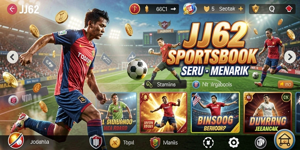 Screenshot utama JJ62 menunjukkan suasana taruhan yang menghibur dan dinamis.