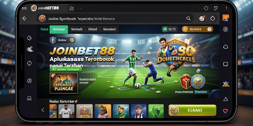 Tampilan antarmuka JOINBET88 yang menarik untuk taruhan olahraga.