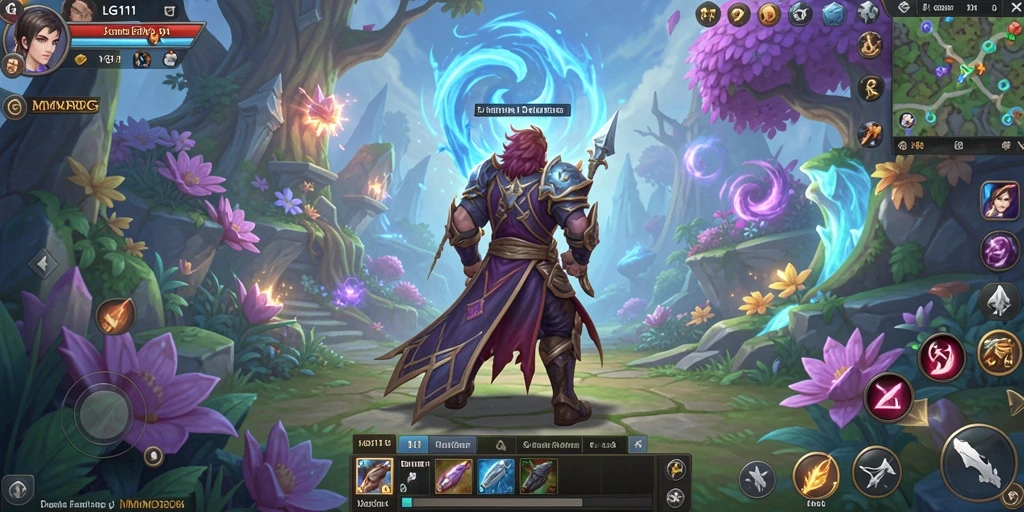 Tangkapan layar memperlihatkan aksi seru dalam gameplay LG111 MMORPG.