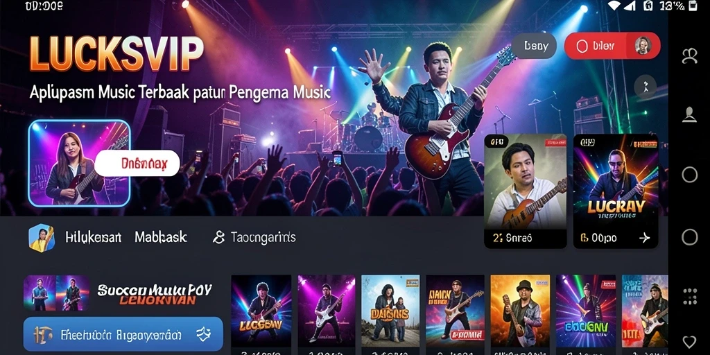 Screenshot gameplay LUCKSVIP menampilkan pengalaman musik seru.