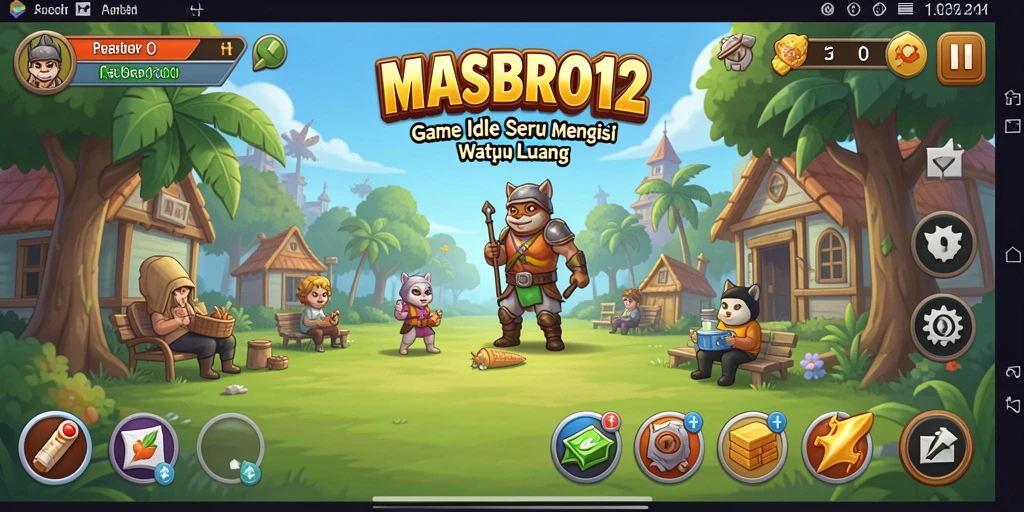 Tampilan gameplay <strong>MASBRO12</strong> yang mengasyikkan dan santai.