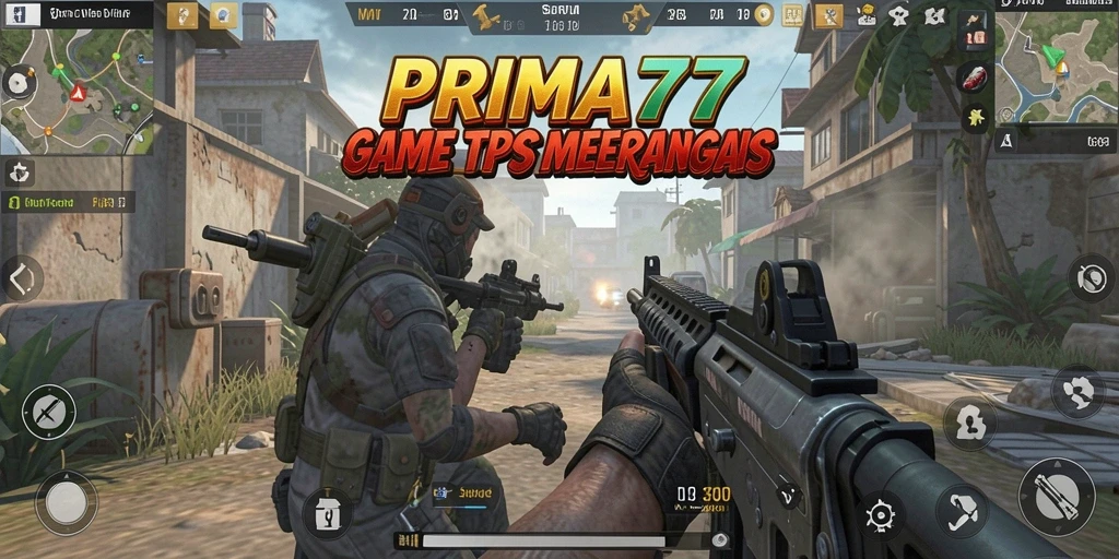 Tampilan gameplay menegangkan di PRIMA77, penuh aksi dan strategi.