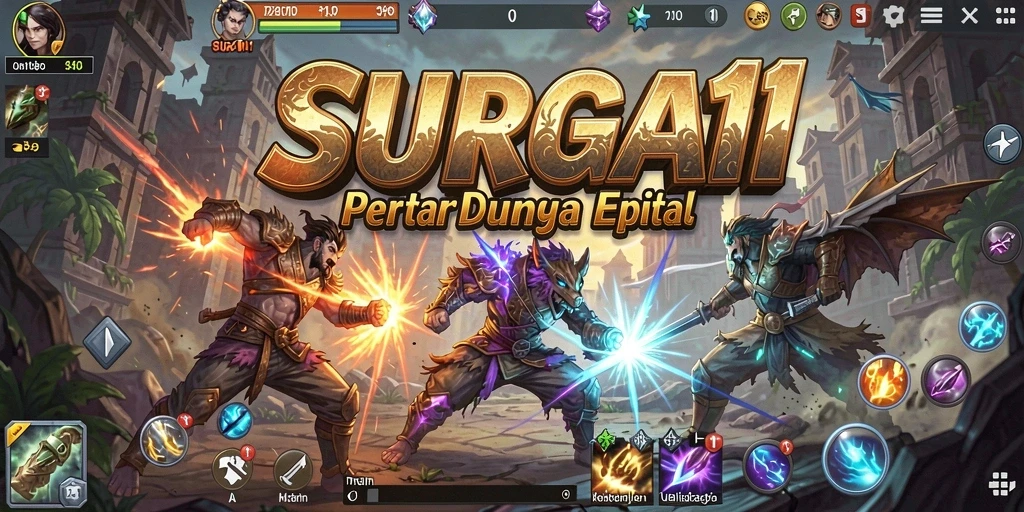 Tangkap layar gameplay SURGA11 yang intens dan penuh aksi.