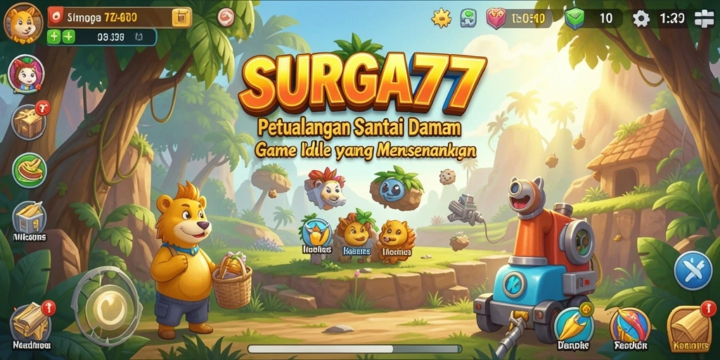 Screenshot menunjukkan gameplay santai dan mengasyikkan SURGA77.