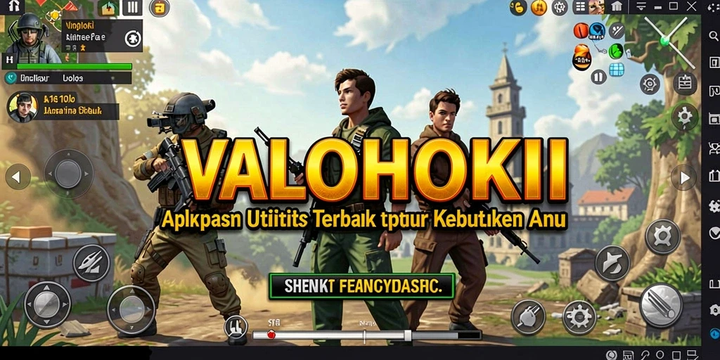 Tangkapan layar VALOHOKI dengan fitur utilitas yang lengkap dan mudah diakses.