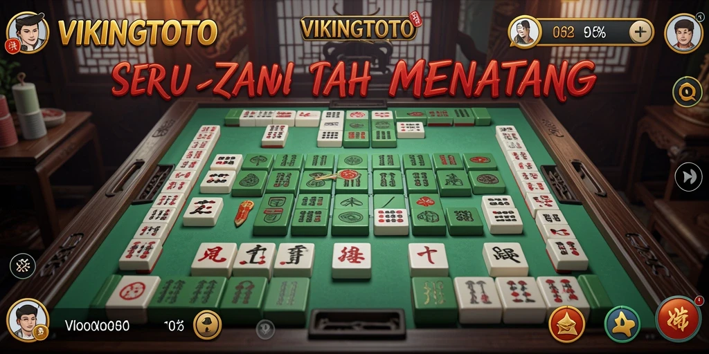 Tangkapan layar VIKINGTOTO menampilkan gameplay Mahjong yang mendebarkan.