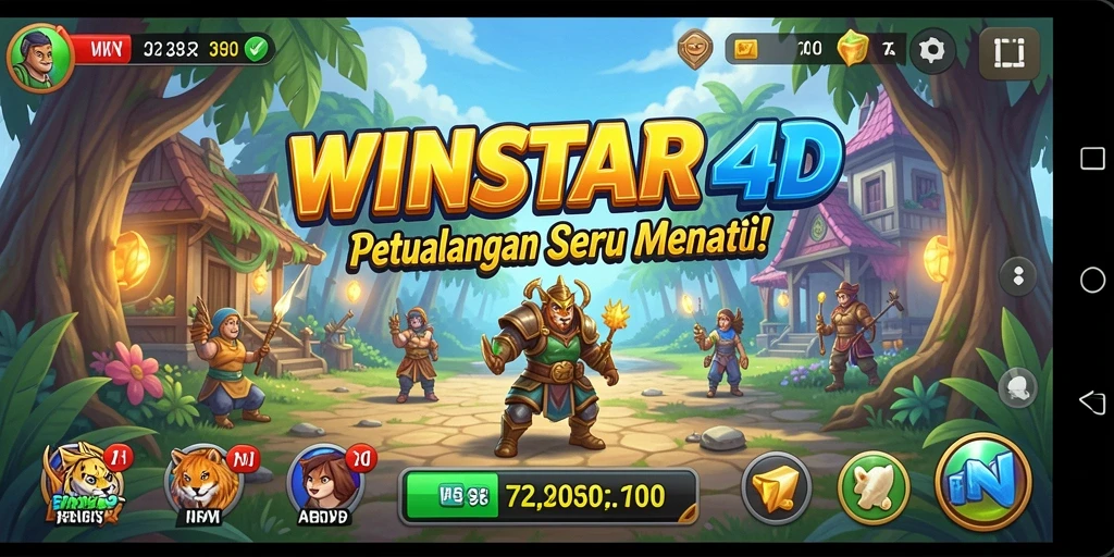 Screenshot menunjukkan momen seru dalam gameplay WINSTAR4D.